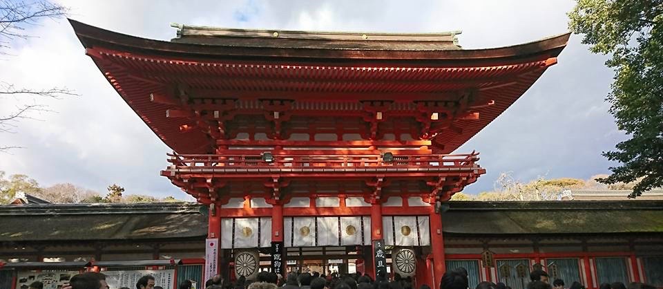 下鴨神社　初詣　混雑